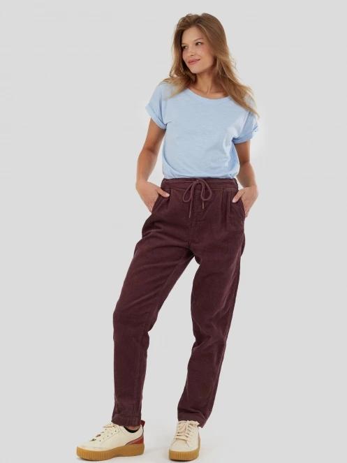pantaloni lungi pt. femei Fundango Lorna Corduroy Pants roz 4