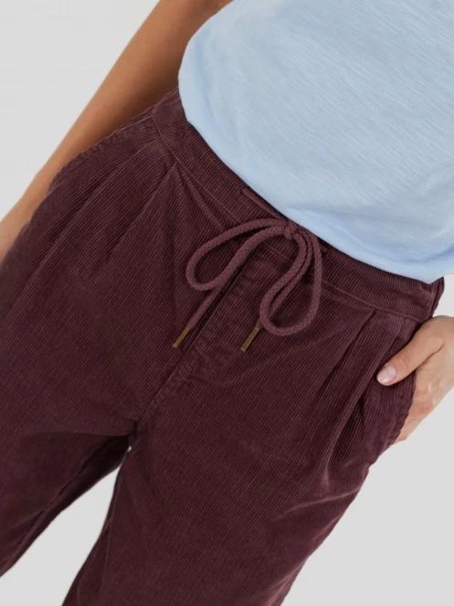 pantaloni lungi pt. femei Fundango Lorna Corduroy Pants roz 6