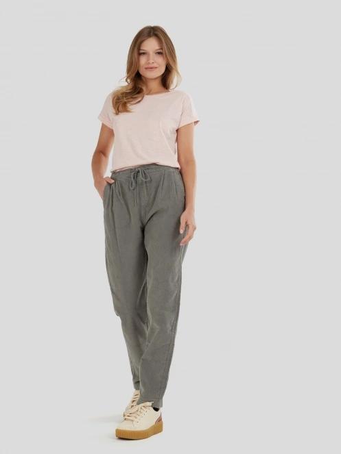 pantaloni lungi pt. femei Fundango Lorna Corduroy Pants verde 4