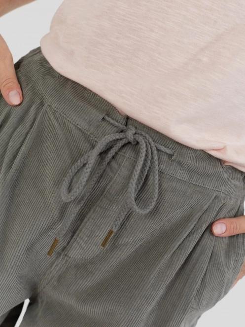 pantaloni lungi pt. femei Fundango Lorna Corduroy Pants verde 6