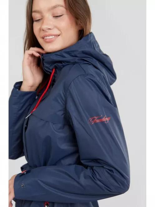 haine de ploaie pt. femei Fundango Regina Waterproof Trench Jacket albastru inchis 4