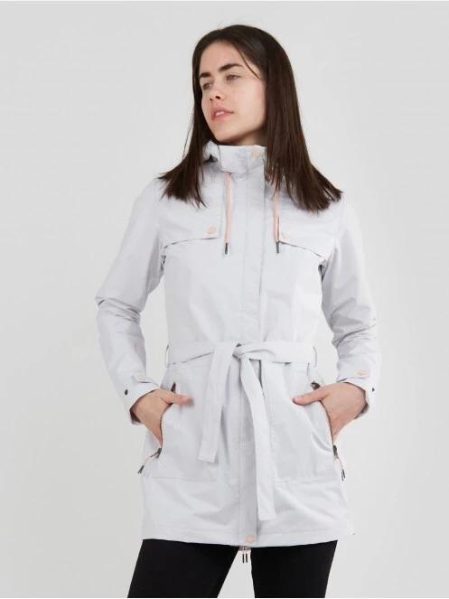 haine de ploaie pt. femei Fundango Regina Waterproof Trench Jacket alb 2