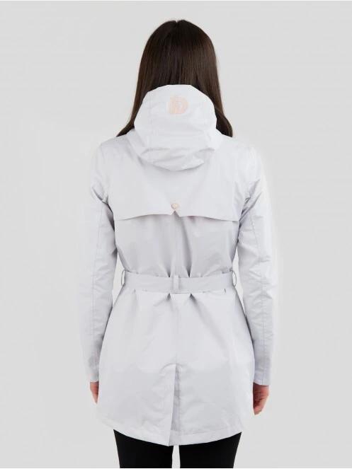 haine de ploaie pt. femei Fundango Regina Waterproof Trench Jacket alb 3