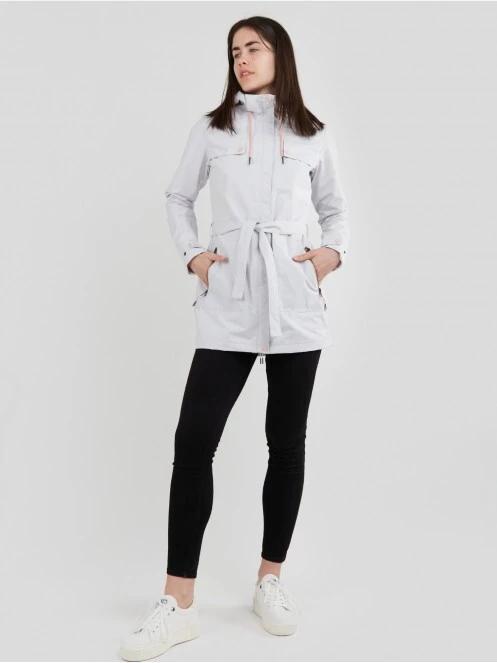haine de ploaie pt. femei Fundango Regina Waterproof Trench Jacket alb 4