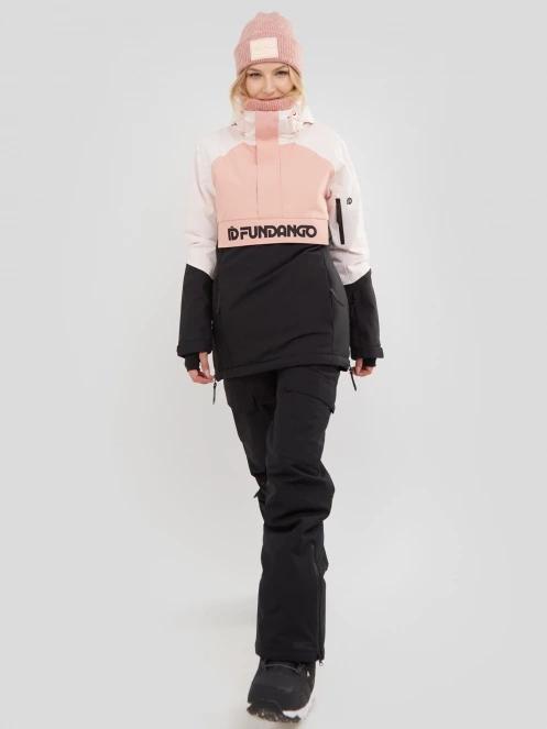 geaca de schi pt. femei Fundango Birch Logo Anorak roz 4
