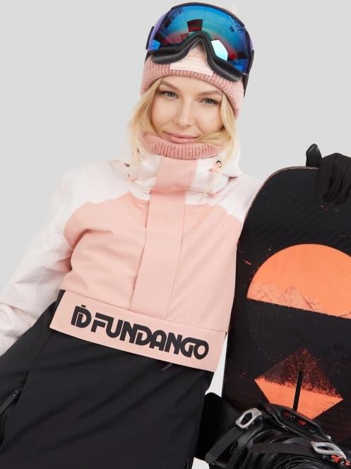 geaca de schi pt. femei Fundango Birch Logo Anorak roz 5