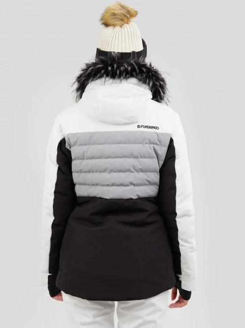geaca de schi matlasata pt. femei Fundango Salina Padded Jacket alb 3