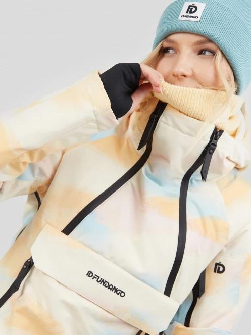 geaca de schi pt. femei Fundango Hooper Anorak galben 7