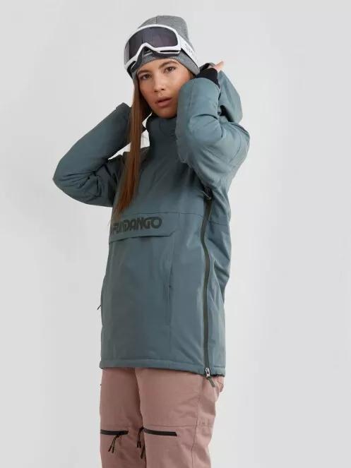 geaca de schi pt. femei Fundango Birch Logo Anorak oliv 5