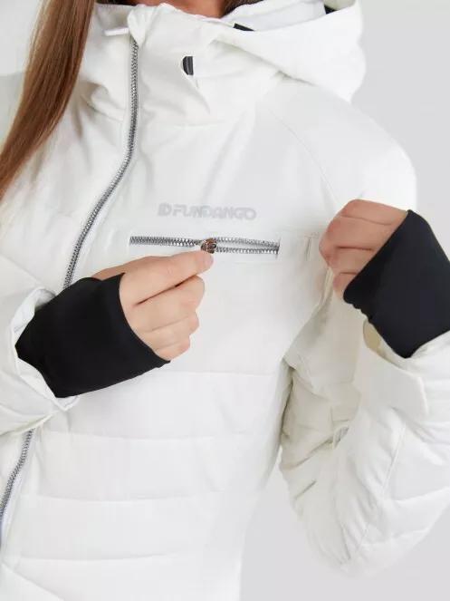 geaca de schi matlasata pt. femei Fundango Punch Padded Jacket alb 5