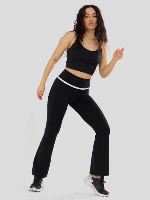 leggings pt. femei Fundango Flare Leggings negru 4