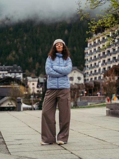 pantaloni de trening pt. femei Fundango Nova Cargo Pants maro 4
