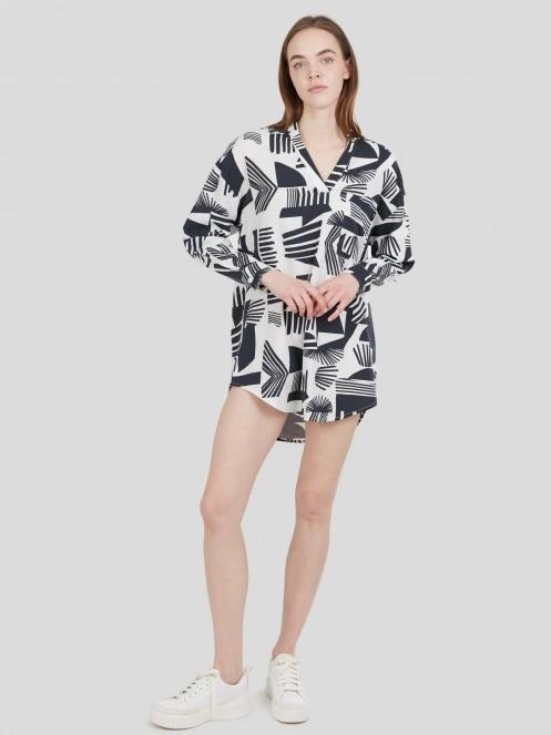 camasa cu maneci lungi pt. femei Fundango Athene Cover-up negru 5