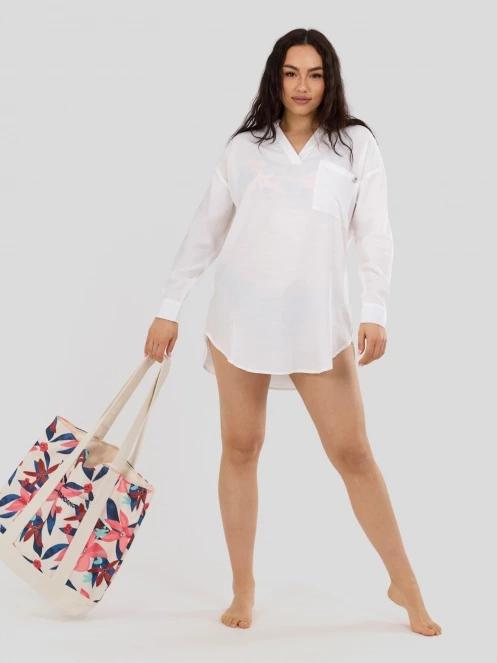 camasa cu maneci lungi pt. femei Fundango Athene Cover-up alb 5