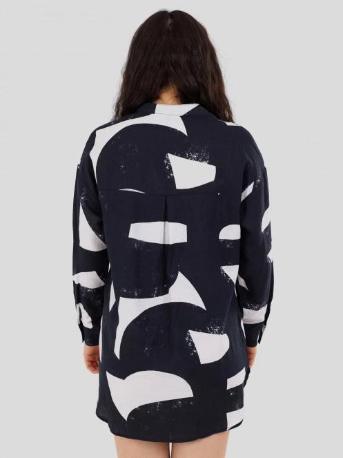 camasa cu maneci lungi pt. femei Fundango Athene Cover-up negru 3