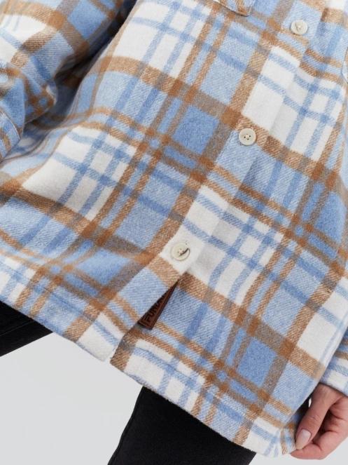 jacheta camasa pt. femei Fundango Ashley Shirt Jacket albastru 5