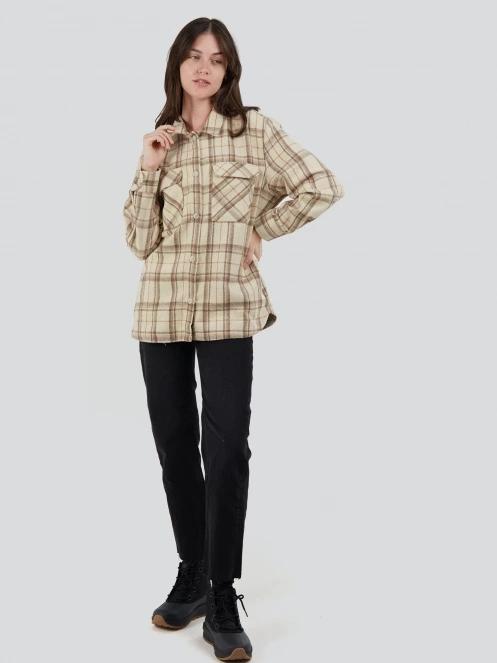 jacheta camasa pt. femei Fundango Ashley Shirt Jacket nisip 4