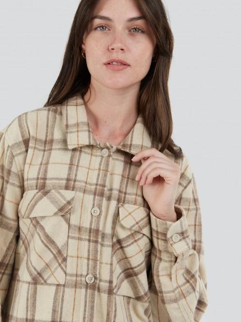 jacheta camasa pt. femei Fundango Ashley Shirt Jacket nisip 5