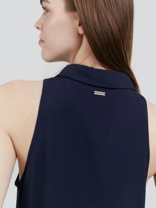 bluza pt. femei Fundango Myrto Sleeveless Shirt albastru inchis 7