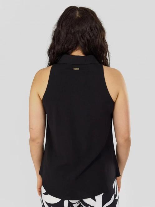 tricou fara maneci pt. femei Fundango Myrto Sleeveless Shirt negru 3