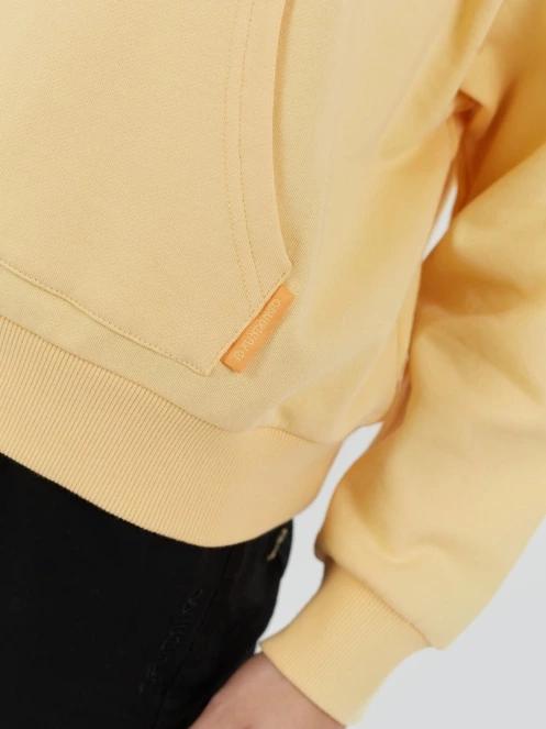 pulover cu gluga pt. femei Fundango Lopez Sweatshirt galben 7