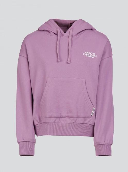 pulover cu gluga pt. femei Fundango Lopez Sweatshirt violet 8