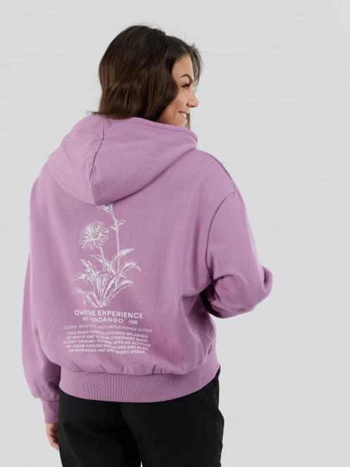 pulover cu gluga pt. femei Fundango Lopez Sweatshirt violet 2