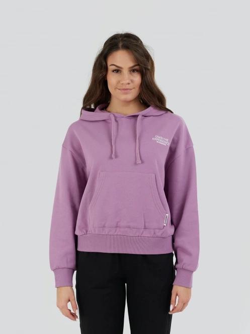 pulover cu gluga pt. femei Fundango Lopez Sweatshirt violet 3