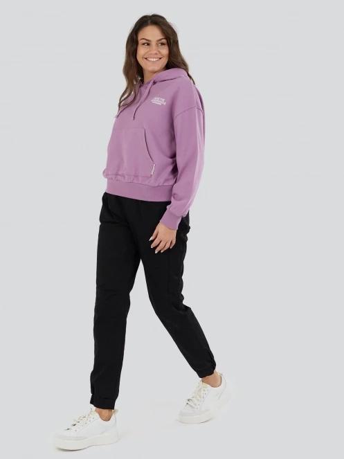 pulover cu gluga pt. femei Fundango Lopez Sweatshirt violet 4