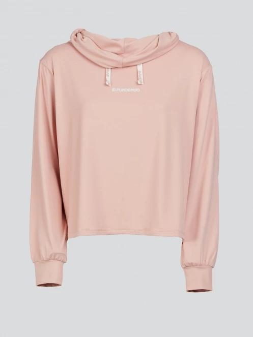 pulover cu gluga pt. femei Fundango Helka Sweatshirt roz 8
