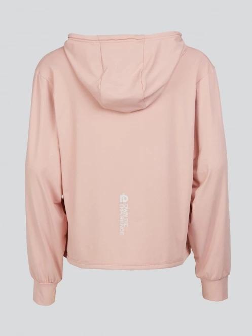 pulover cu gluga pt. femei Fundango Helka Sweatshirt roz 9
