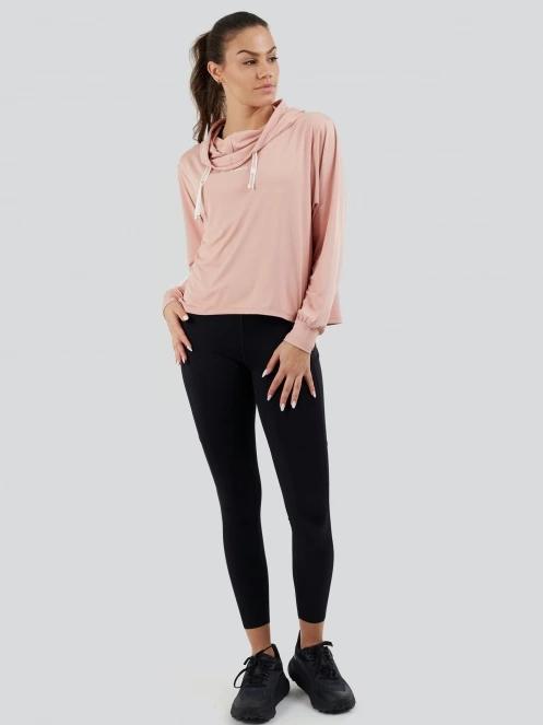 pulover cu gluga pt. femei Fundango Helka Sweatshirt roz 4
