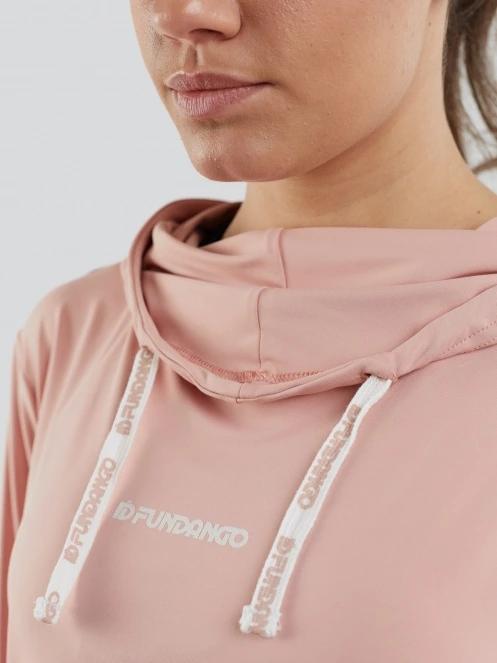 pulover cu gluga pt. femei Fundango Helka Sweatshirt roz 7