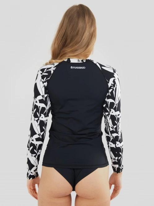 lycra cu maneci lungi pt. femei Fundango Joyce Long Sleeve Rashguard negru 3