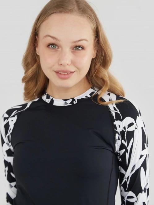 lycra cu maneci lungi pt. femei Fundango Joyce Long Sleeve Rashguard negru 5