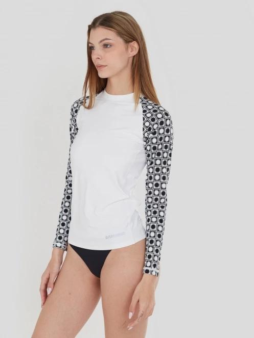 lycra cu maneci lungi pt. femei Fundango Joyce Long Sleeve Rashguard alb 5