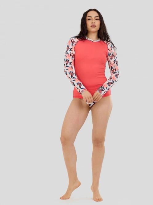 lycra cu maneci lungi pt. femei Fundango Joyce Long Sleeve Rashguard nisip 4