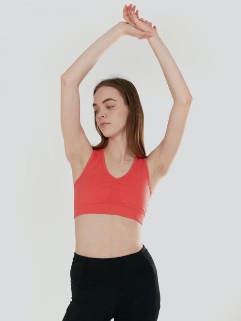 sutien pentru sport pt. femei Fundango Seamless Sport Bra portocaliu 5