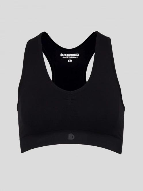 sutien pentru sport pt. femei Fundango Seamless Sport Bra negru 7