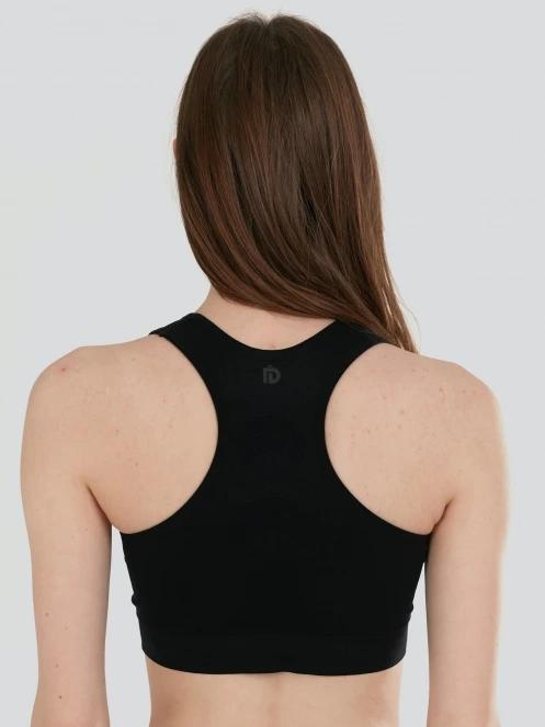 sutien pentru sport pt. femei Fundango Seamless Sport Bra negru 3
