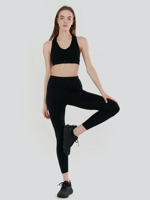 sutien pentru sport pt. femei Fundango Seamless Sport Bra negru 4