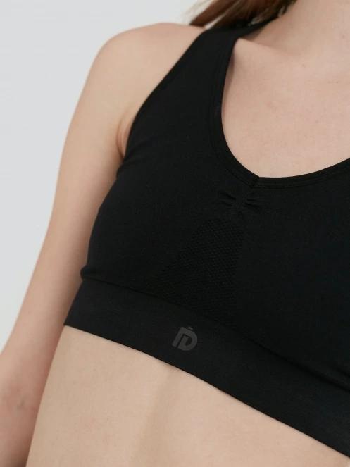 sutien pentru sport pt. femei Fundango Seamless Sport Bra negru 5