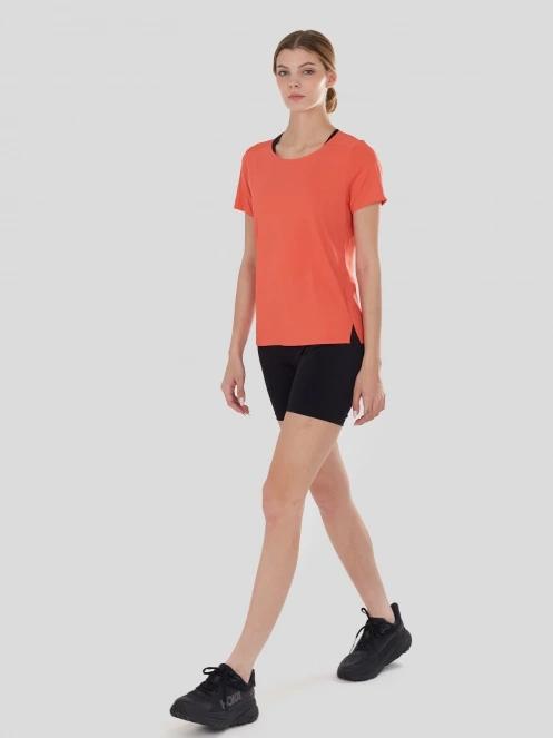 tricou pentru sport, cu maneci scurte pt. femei Fundango Hanabi T-shirt rosu 4