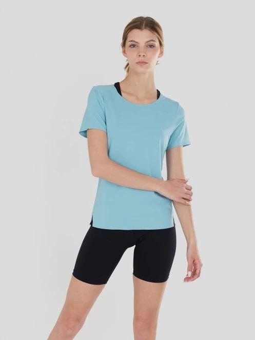 tricou pentru sport, cu maneci scurte pt. femei Fundango Hanabi T-shirt albastru deschis 2