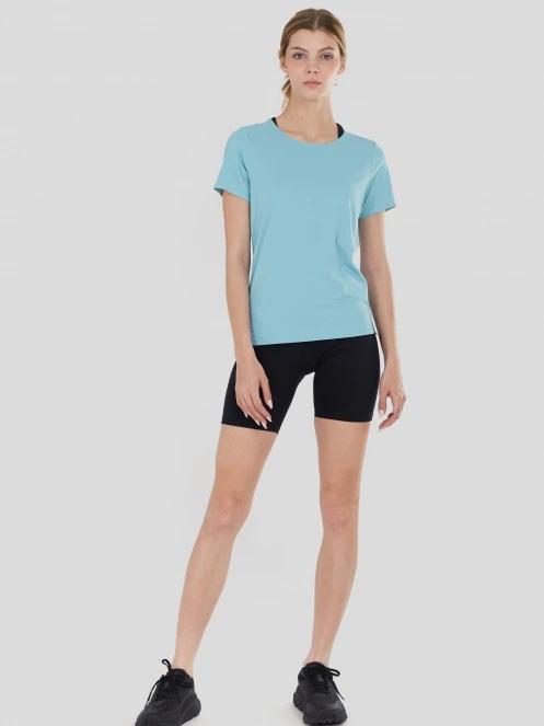 tricou pentru sport, cu maneci scurte pt. femei Fundango Hanabi T-shirt albastru deschis 4