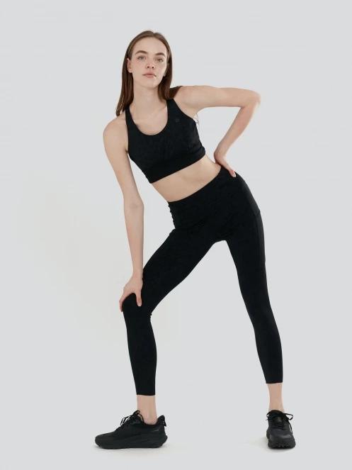 sutien pentru sport pt. femei Fundango Vexx Sport Bra negru 4