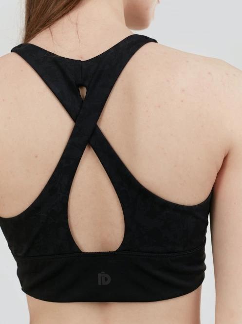 sutien pentru sport pt. femei Fundango Vexx Sport Bra negru 8