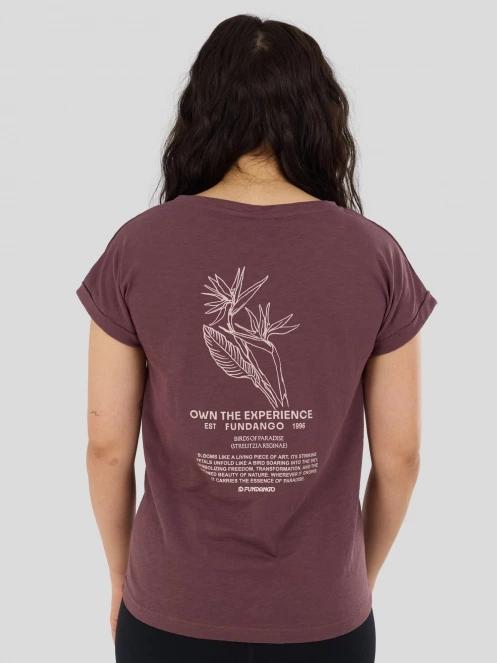 tricou cu maneci scurte pt. femei Fundango Lima II T-shirt violet 3