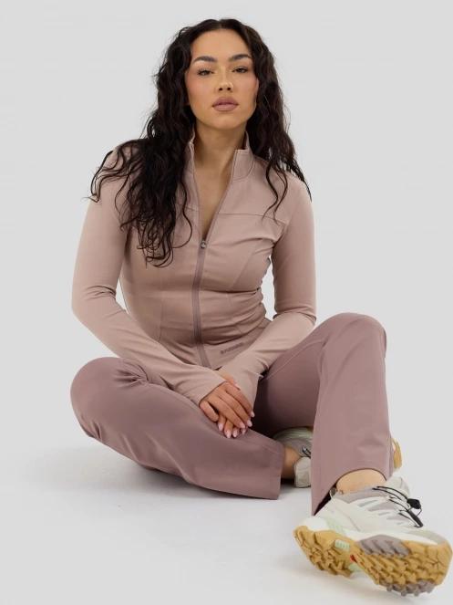 tricou cu maneci lungi, pentru sport pt. femei Fundango Flop Zip Up Top roz 4