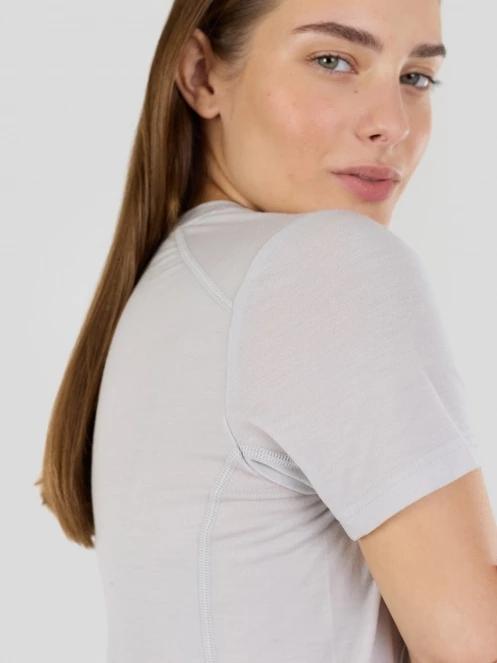 top lenjerie de corp pt. femei Fundango Reinga Merino T-shirt gri 5